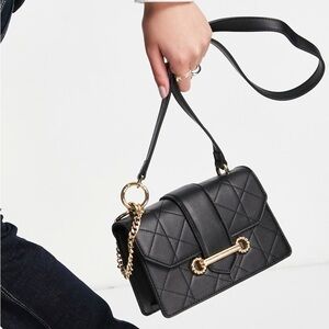 ASOS Black Chain Detail Crossbody Purse